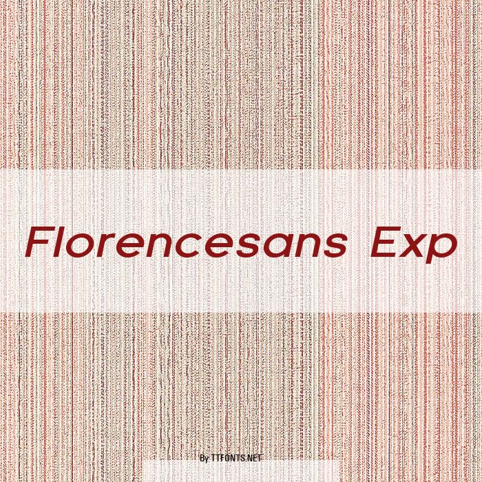 Florencesans Exp example